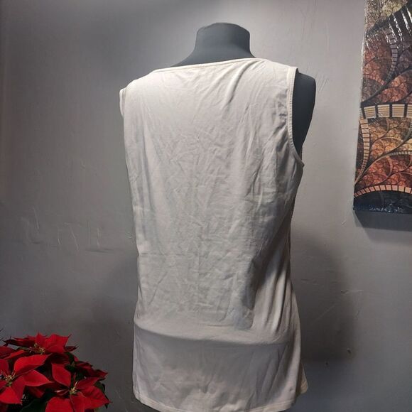 Coldwater Creek Gold sequin tank top - Picture 4 of 5